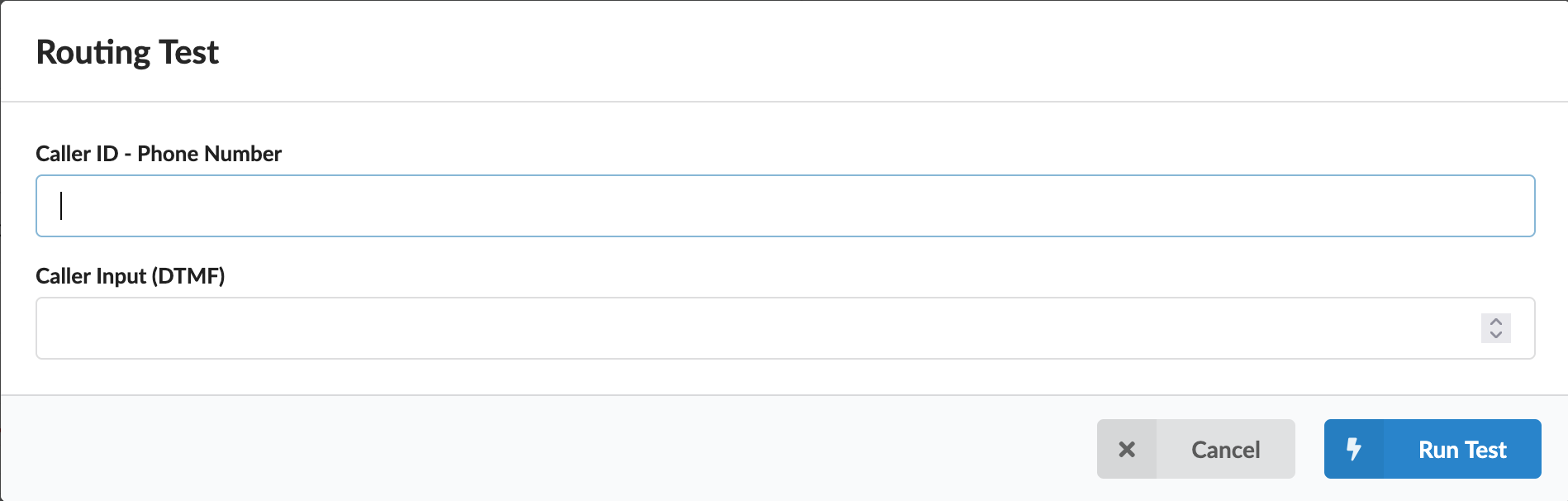 Routing Test Window
